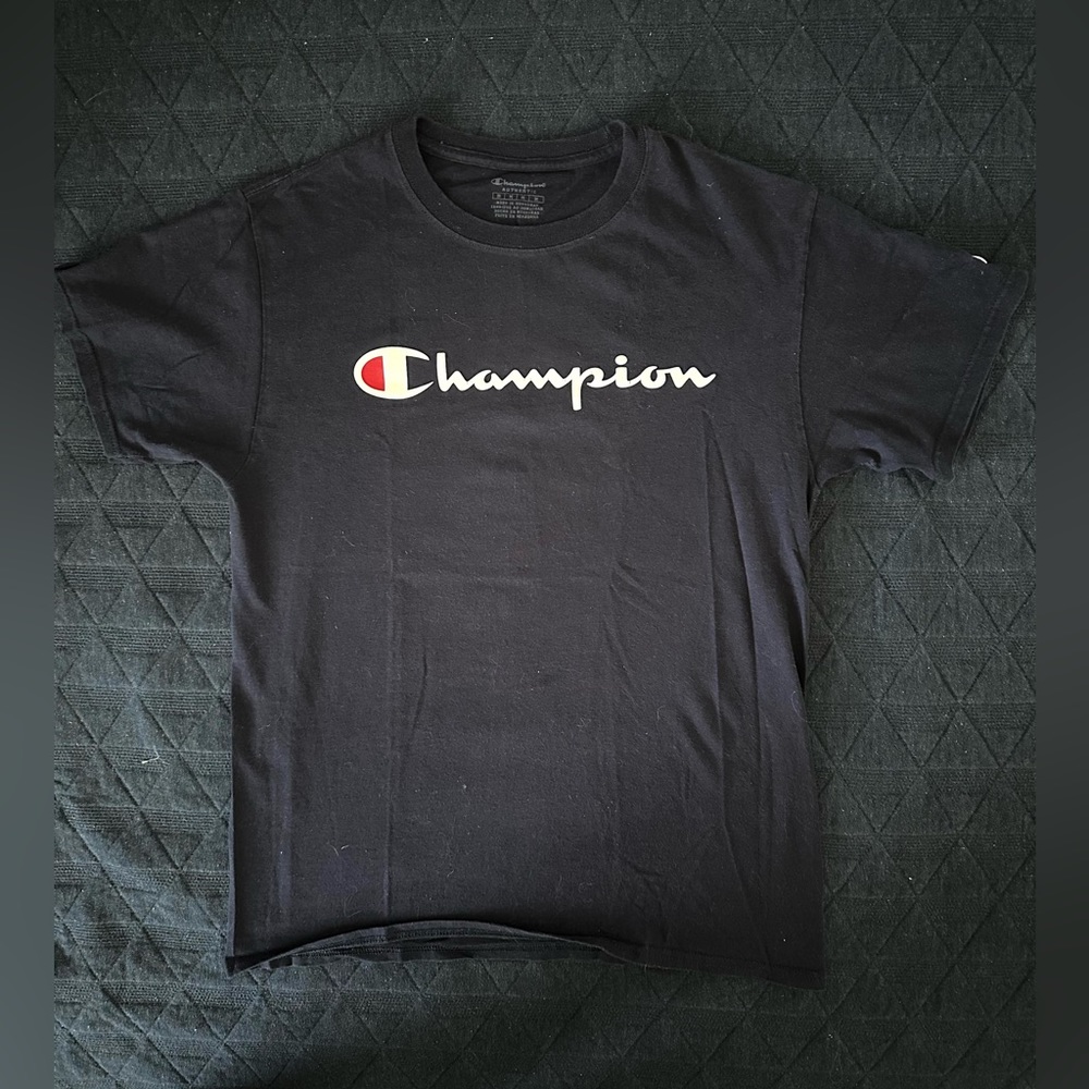 Navy Blue “Champion” Short Sleeve Tee Shirt